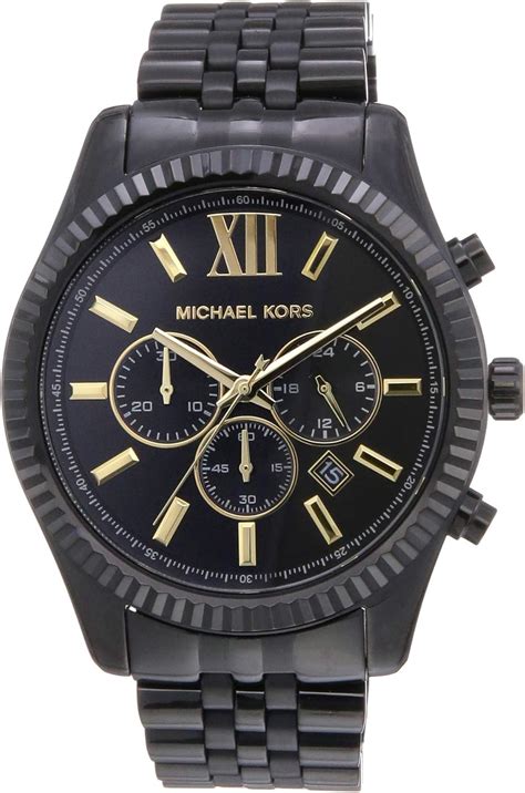 michael kors lexington black watch|Michael Kors lexington watch men's.